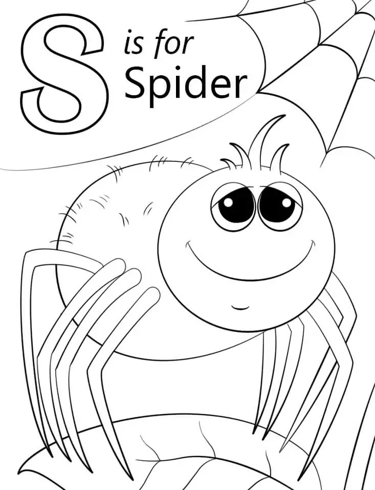Spinnenbuchstabe S