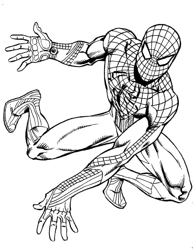Spiderman steht kurz davor, Netz zu schießen