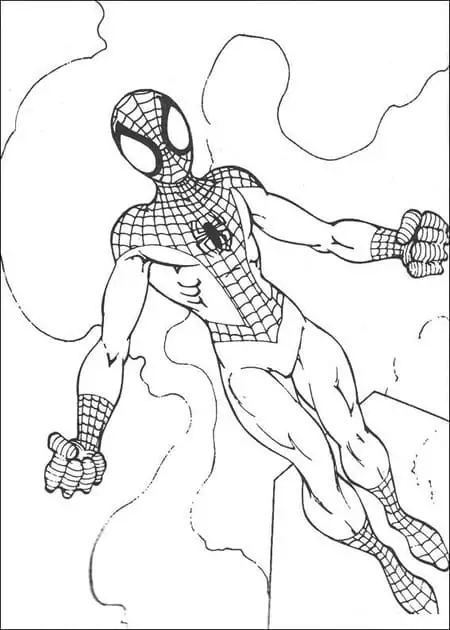 Spiderman fällt