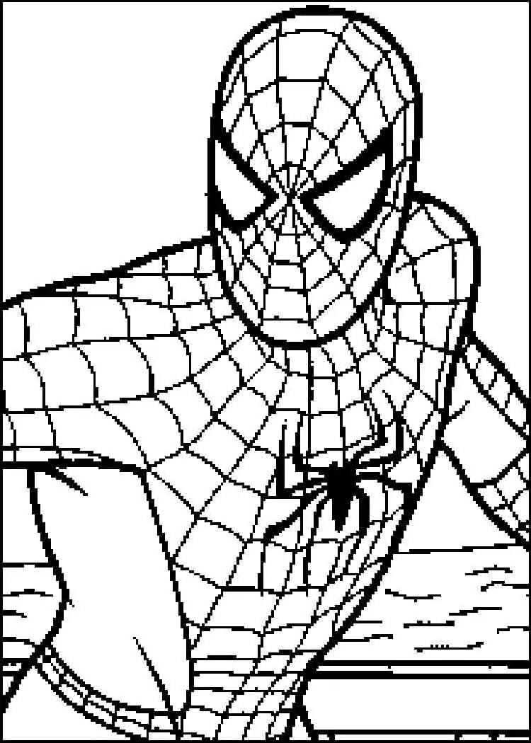 Spiderman zum Ausdrucken
