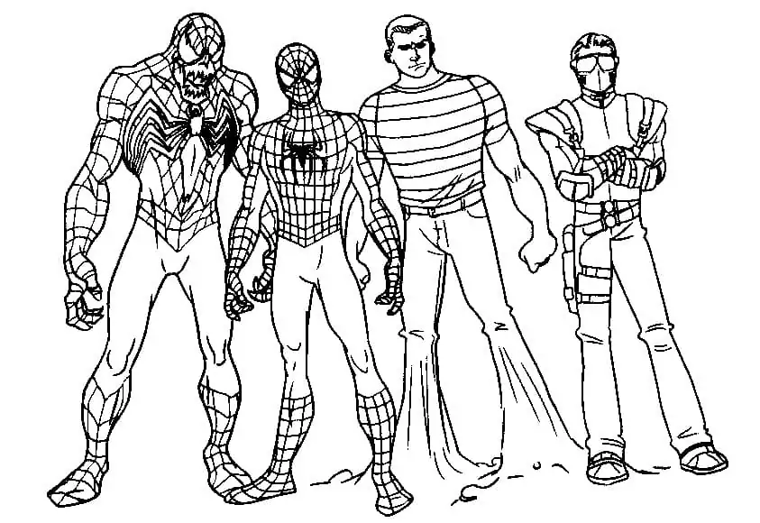 Spiderman and The Villains