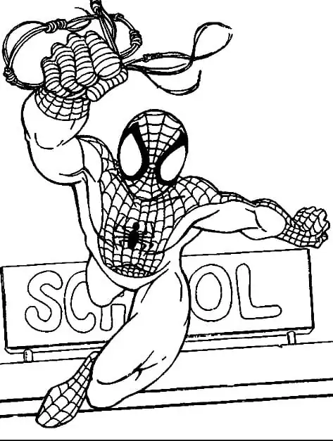 Spiderman at School