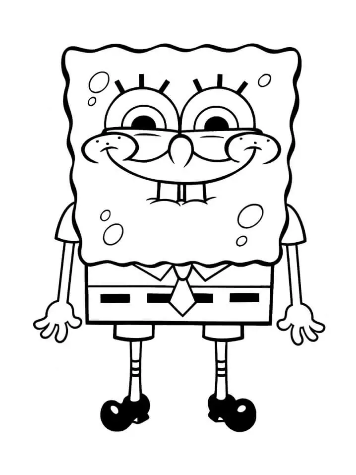 SpongeBob with Funny Smile