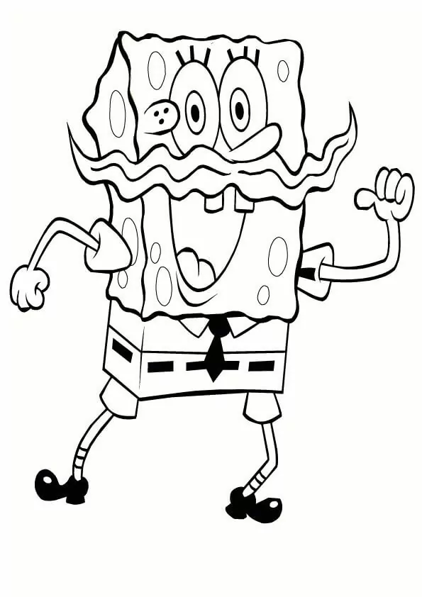 SpongeBob with Mustache