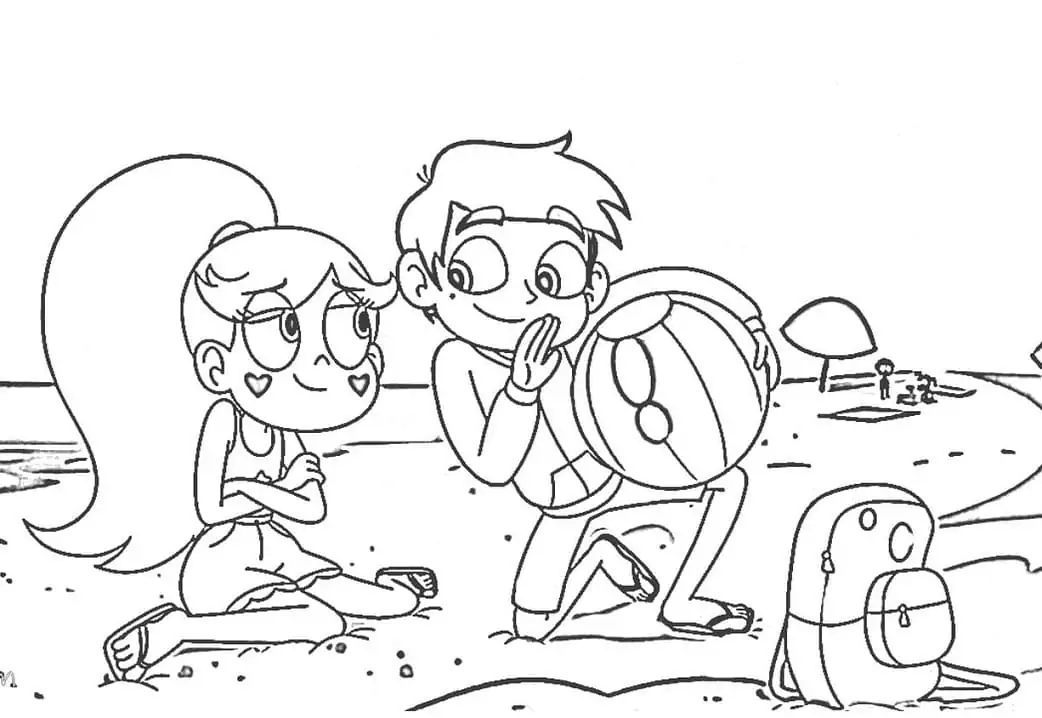 Star and Marco on the Beach