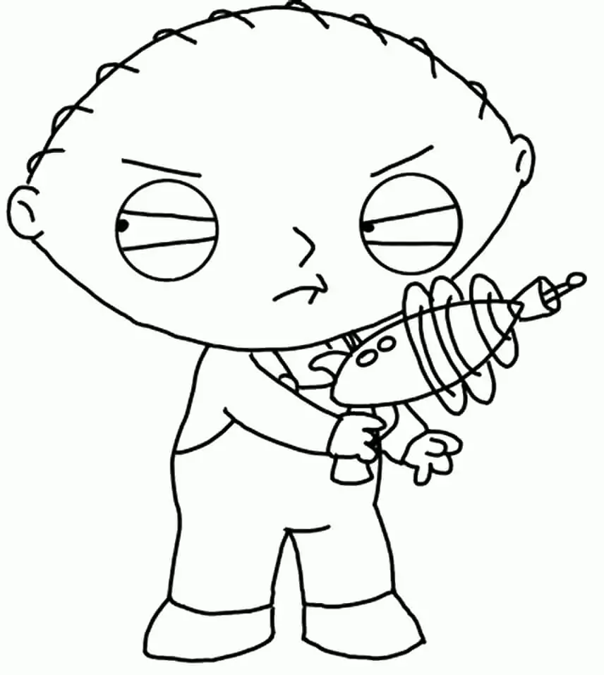 Stewie Griffin with Weapon