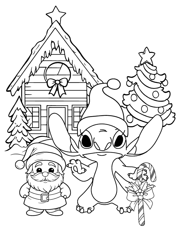 Peerless Stitch Christmas coloring page