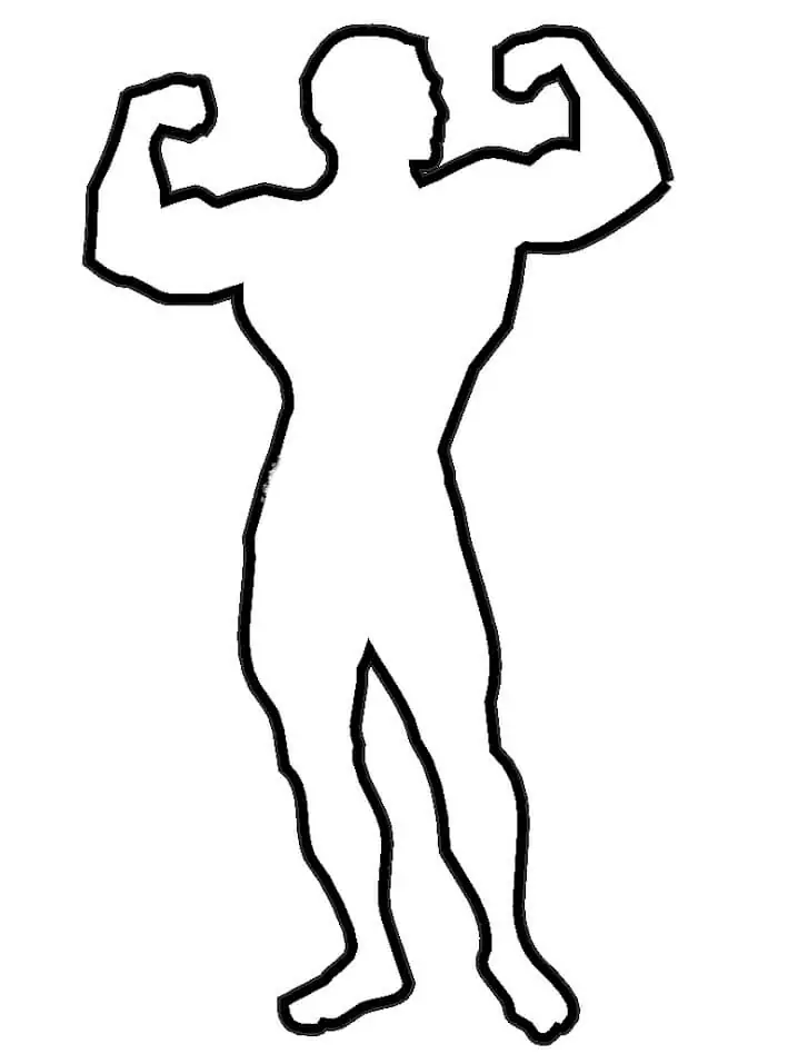 Strong Person Outline
