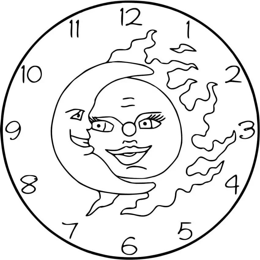 Sun And Moon Clock
