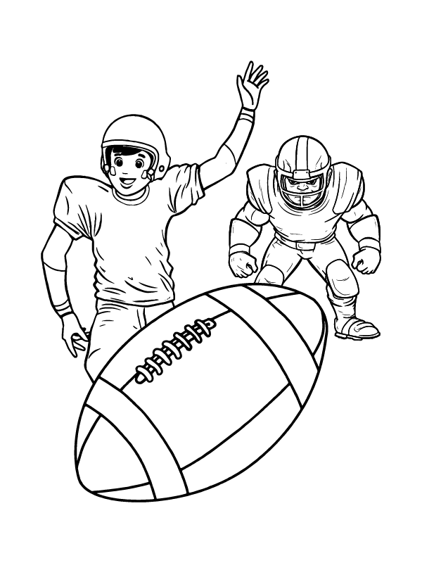 perfect Super Bowl coloring page