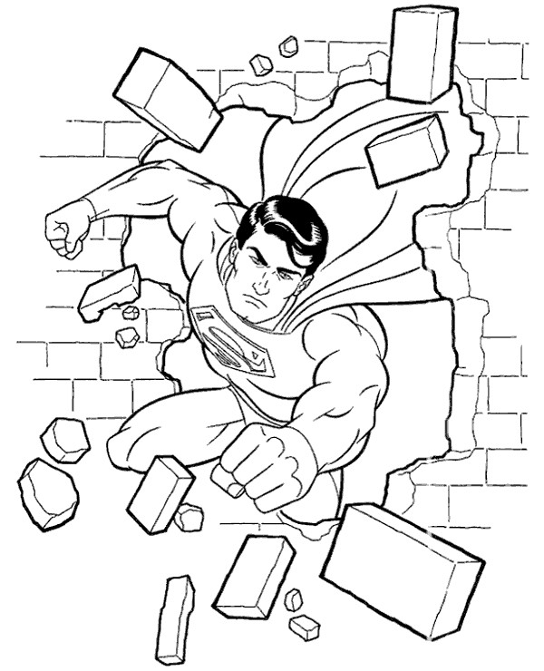 Superman Breaking The Wall