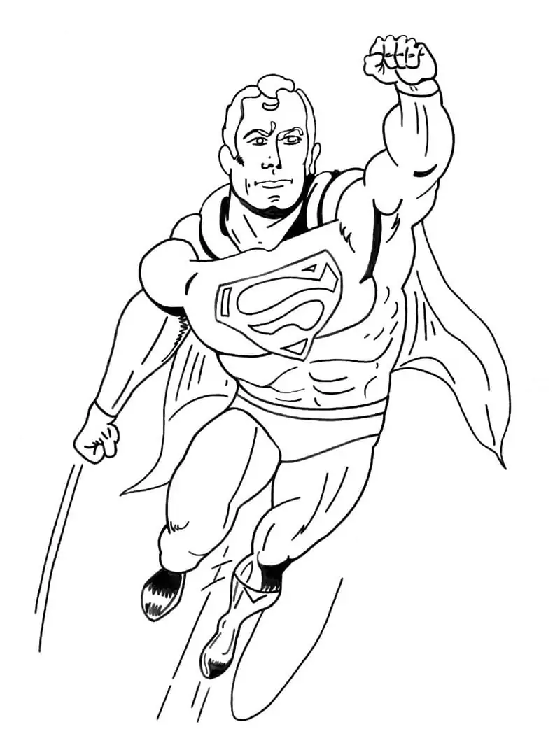 Superman to Print Coloring Page - Free Printable Coloring Pages for Kids
