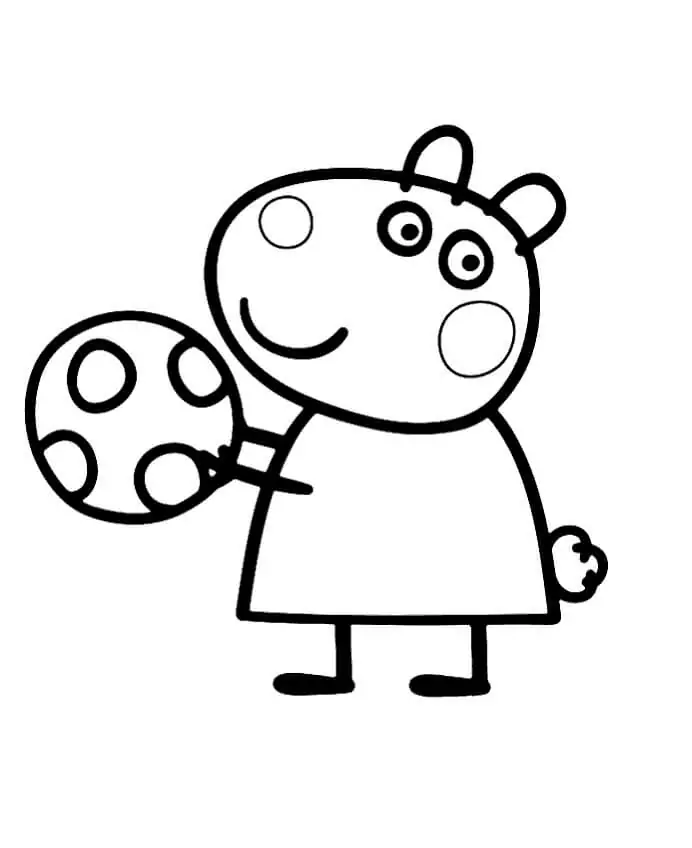 Suzy Sheep with a Ball