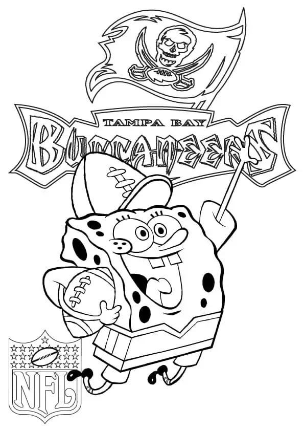 Tampa Bay Buccaneers with SpongeBob