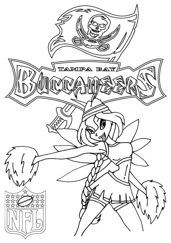Tampa Bay Buccaneers with Winx Club