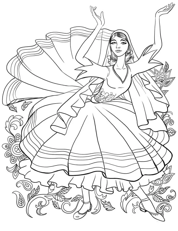 Tatar Girl Dancing