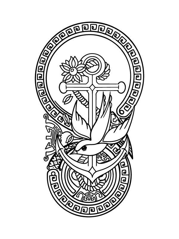 Tattoo Coloring Pages-08