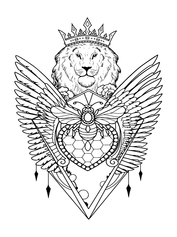 Tattoo Coloring Pages-13