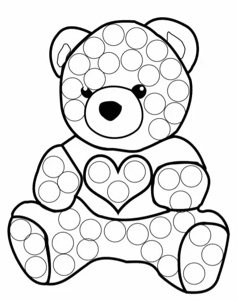 Teddy Bear Dot Marker