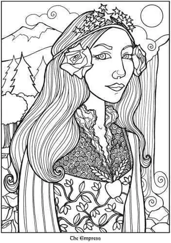 The Empress Tarot - Coloring Pages