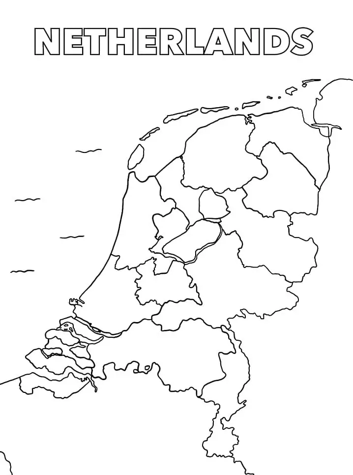 The Netherlands Map 2