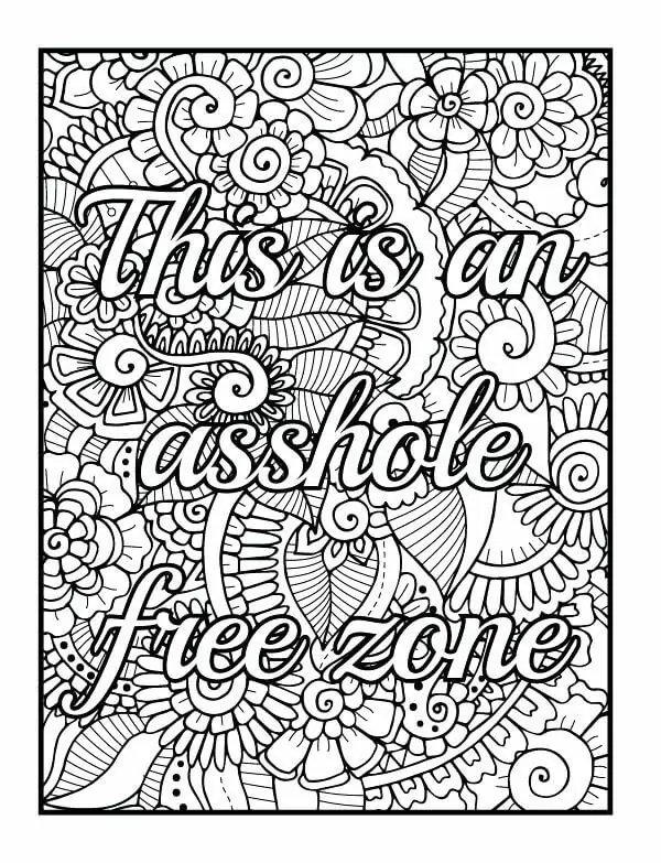 Dirty girl thoughts: Naughty adult coloring book for women (Curse word  coloring books for adults)