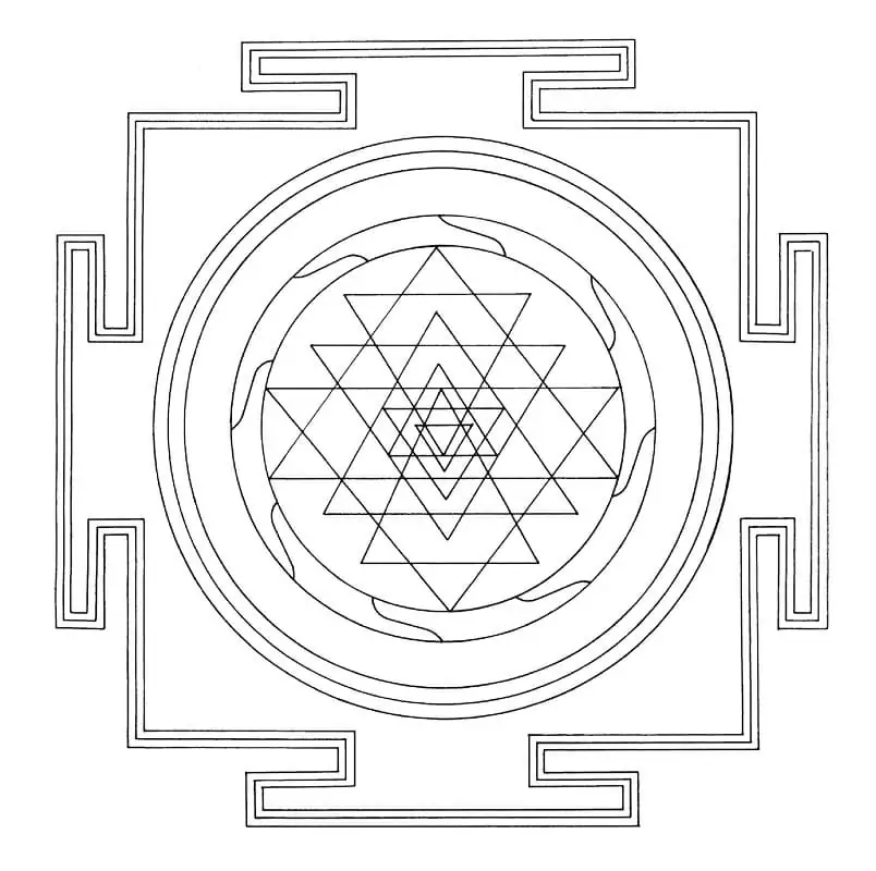 Tibetan Sri Yantra Mandala