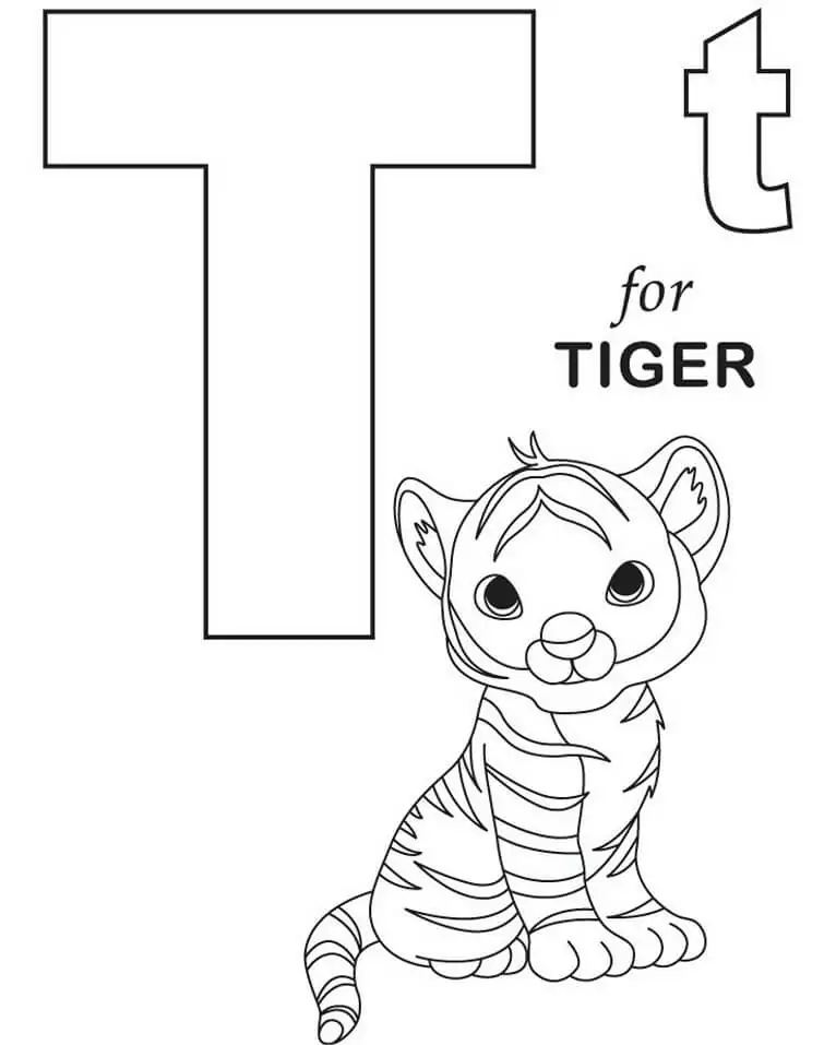 Tigerbuchstabe T 1