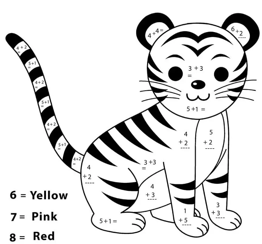 Tiger Math Worksheet