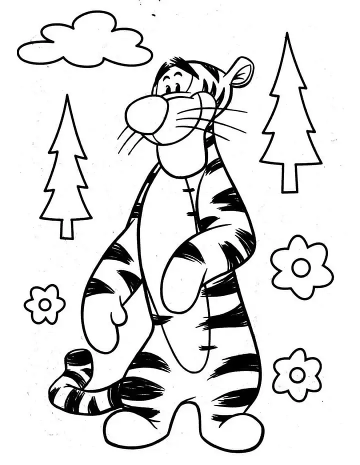 Tigger in the Wood