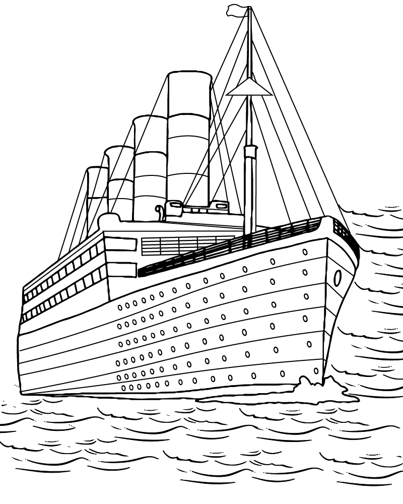 Titanic coloring page-04
