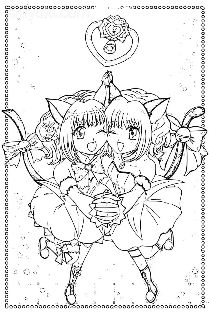 Tokyo Mew Mew to Color 