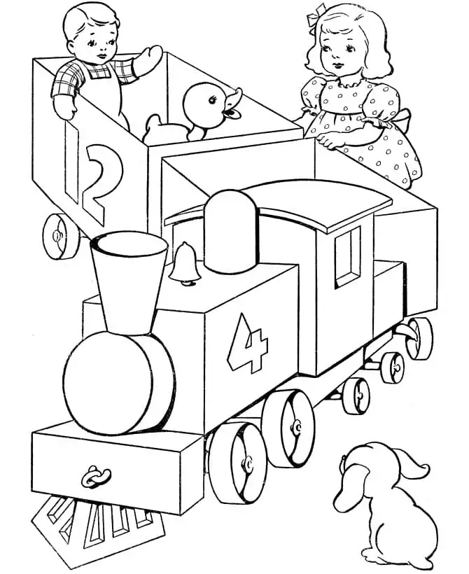 Spielzeugeisenbahn für Kinder