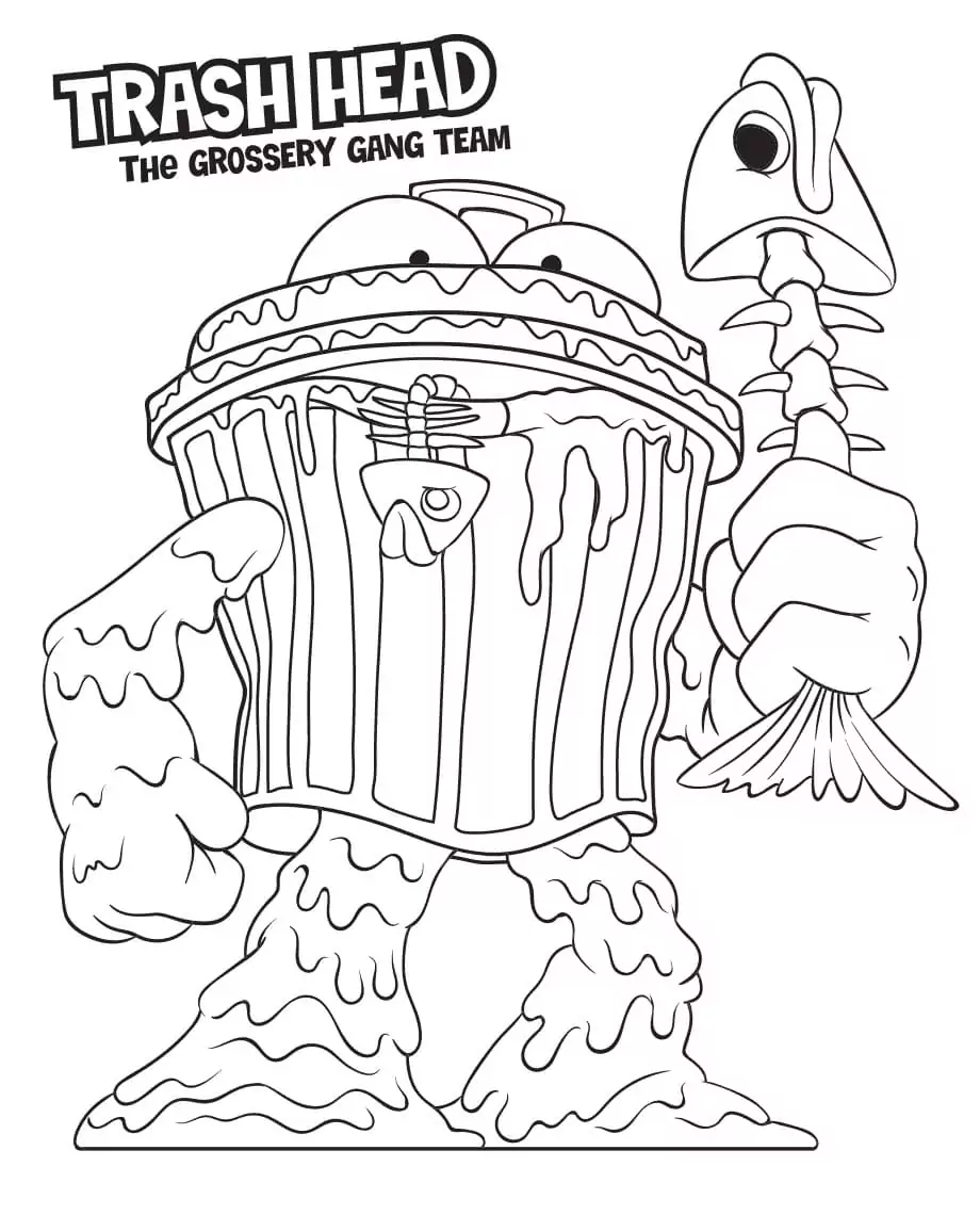 Grossery Gang Logo Coloring Page - Free Printable Coloring Pages for Kids