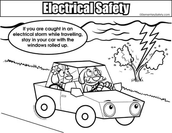 Travelling In Electrical Storm Coloring Page - Free Printable Coloring ...