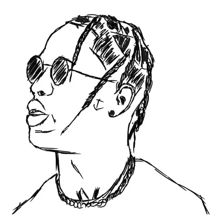 Travis Scott Color By Numbers Färbung Seite - Kostenlose druckbare ...