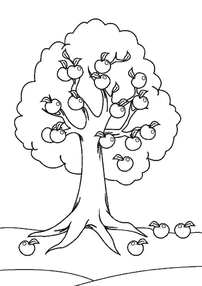 Normal Tree Coloring Page - Free Printable Coloring Pages for Kids