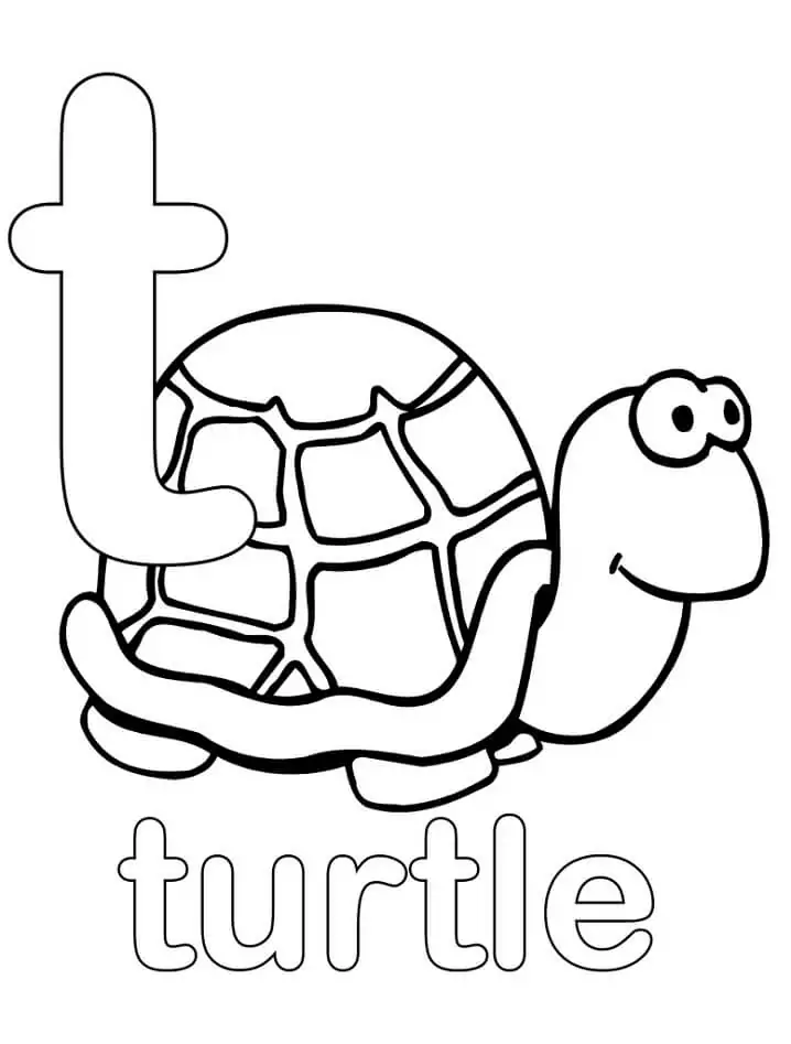 Turtle Letter T 1