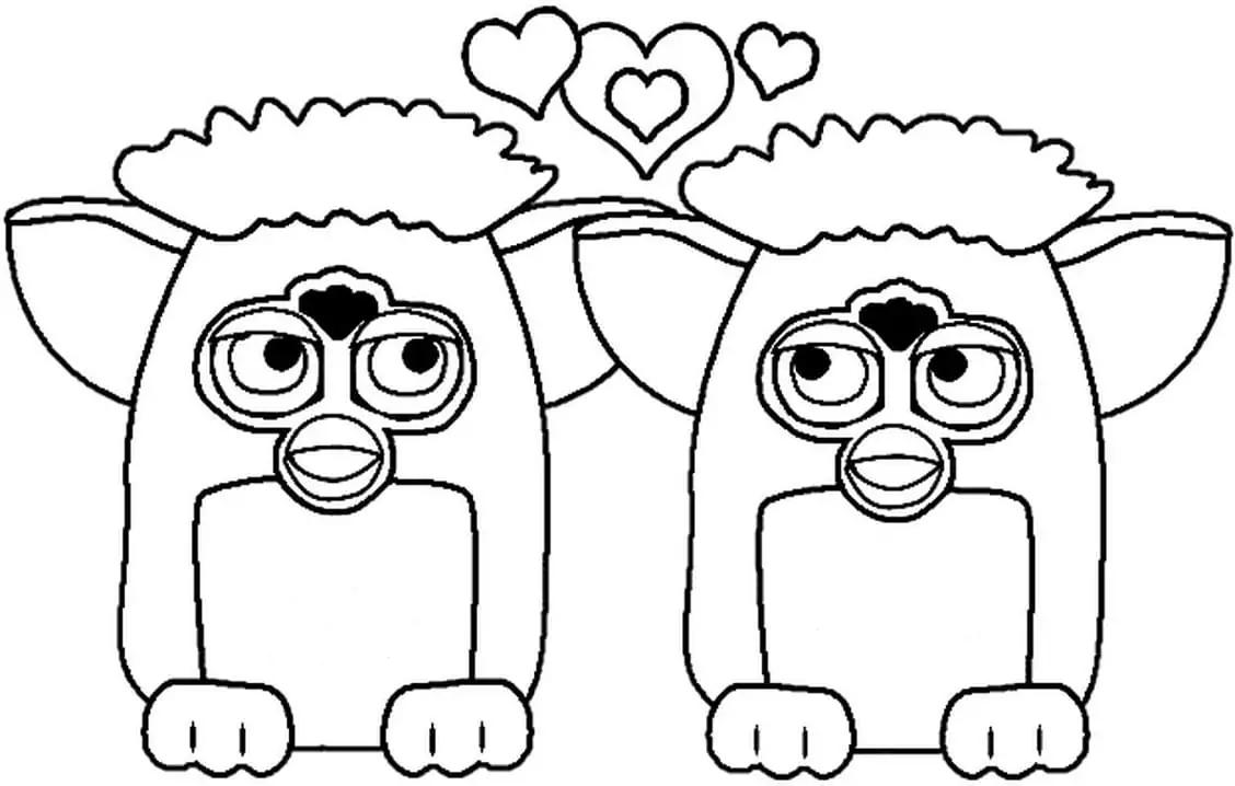 Two Furby in Love