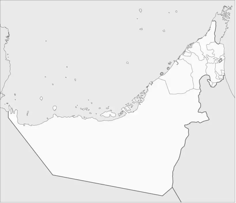 United Arab Emirates's Map