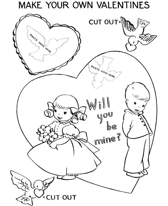 Valentine Cut Out Card