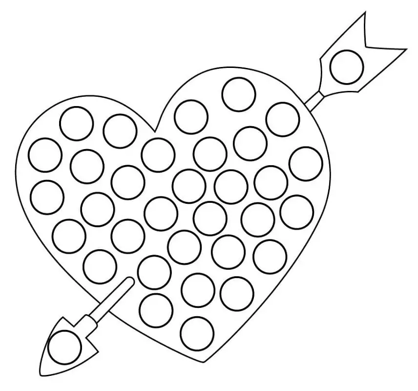 Valentine Heart Dot Marker