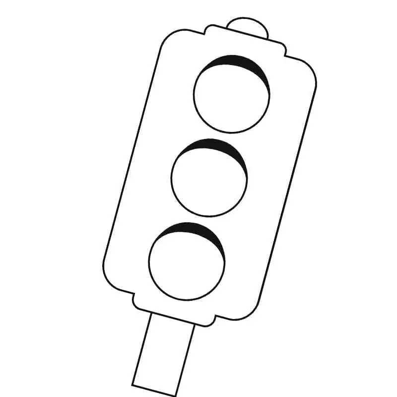 Simple Traffic Light Färbung Seite - Kostenlose druckbare Malvorlagen ...