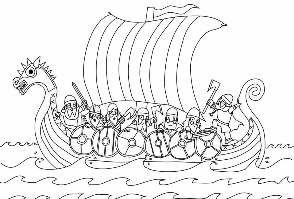 Vikings on Boat