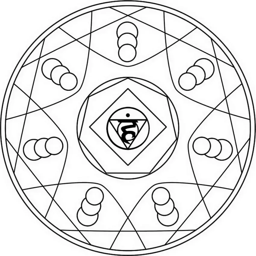 Vishuddha Symbol Mandala