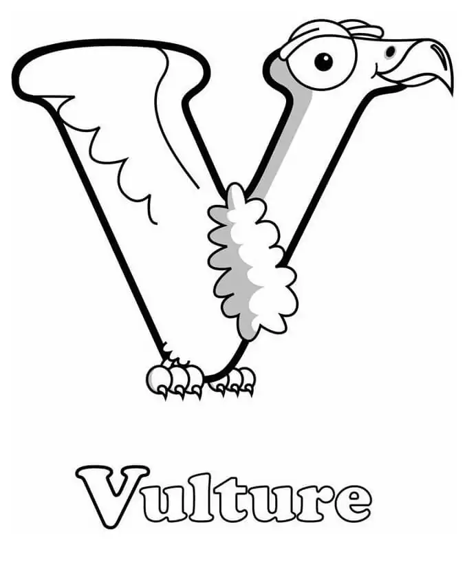 Vulture Letter V