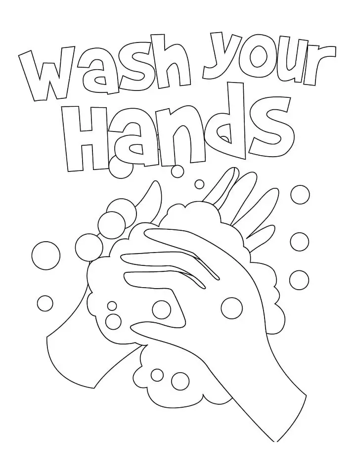 24+ Wash Your Hands Coloring Sheet