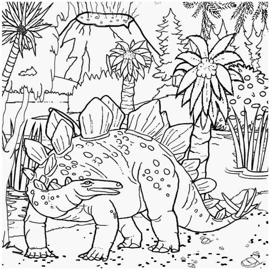 Wild Stegosaurus