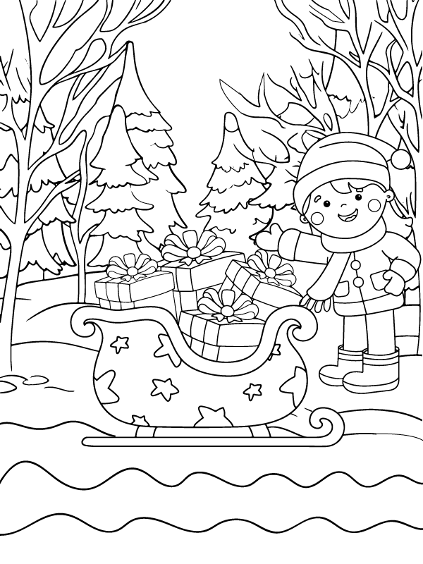 Supreme Winter Wonderland coloring page