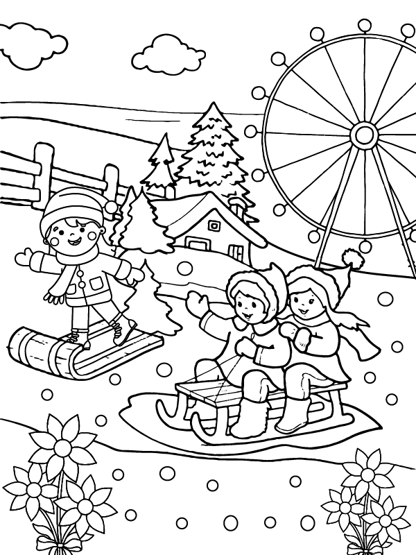 Utmost Winter Wonderland coloring page